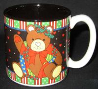 Potpourri Press YULETIDE TEDDY Coffee Mug -Vintage 1994